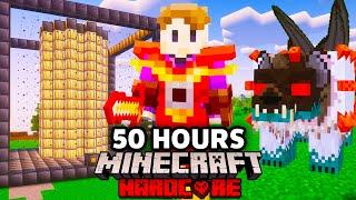 I Survived 50 HOURS with ALL THE MODS in Minecraft Hardcore