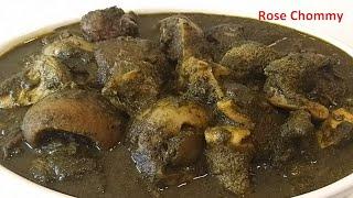 HOW TO COOK THE BEST EDO BLACK SOUP  AUTHENTIC NIGERIAN BLACK SOUP Rose Chommy #blacksoup #edosoup