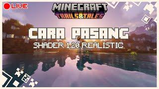 RAHASIA Cara Pasang Shader Realistic MCPE 1.20 Android dan PC bedrock cepat & mudah sekali klik