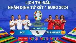 Lịch thi đấu Nhận định trước trận đấu Tứ Kết EURO 2024 Ngày 57  Chung kết sớm Đức vs Tây Ban Nha