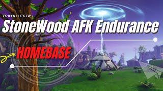 Fortnite STW Stonewood endurance build AFK - Homebase - Fortnite Save The World