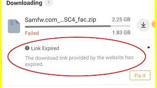 Fix Download Failed Link Expired Problem Solve In UC Browser IDM & Others App