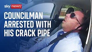 USA Rhode Island councilman Matthew Reilly found asleep in car holding a crack pipe