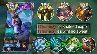 KHALEED BEST ITEM BROKEN BUILD TO COUNTER TANKY META HEROES IN RANK GAME recommended build