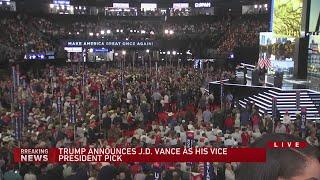 Trump announces J.D. Vance as Vice President pick