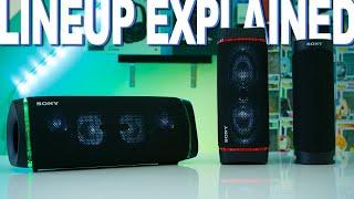 Sonys 2020 Speaker Lineup Explained - XB43 XB33 XB23