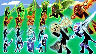 STICK WAR LEGACY-MAX UPGRADED & ALL SKINS UNLOCKED MINER SWORDWRAT ARCHIDON SPEARTON MAGIKILL GIANT