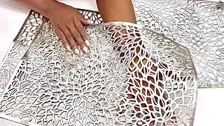 SEE WHAT She Did With TABLE Mats Unbelievable TABLE MAT DECORATING IDEA