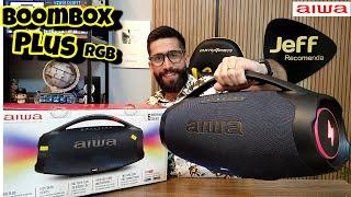 AIWA BOOMBOX PLUS RBG 200W AWS BBS01LBL Caixa de som LANÇAMENTO É boa? AnaliseUnboxing