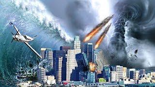 MEGA EARTHQUAKE TSUNAMI TORNADO & METEORS DESTROYS LOS SANTOS - GTA 5 END OF THE WORLD MOD