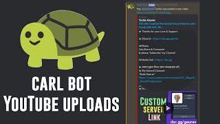 Carl bot Auto Notification YouTube Discord  Upload  Live Ping  Techie Gaurav