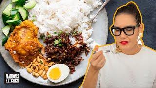 How to make Malaysias FAMOUS rice dish at home  Nasi Lemak  Marions Kitchen