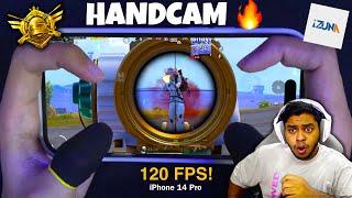 FASTEST 120 FPS 4 FINGER CLAW HANDCAM iPhone Player IZUNA GAMING BEST Moments in PUBG Mobile