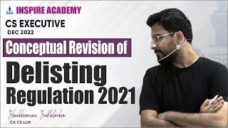 Delisting Regulation 2021  Conceptual Revision  By Shubhamm Sukhlecha CA CS LLM