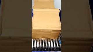 Long Cardboard in the Shredder  #shredding #shorts #asmr #satisfying