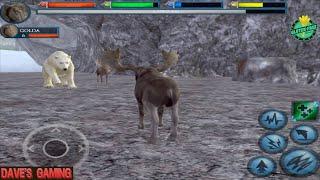 ᔉMoose VS Polar Bear Nordic Deer Yeti Ultimate Arctic Simulator