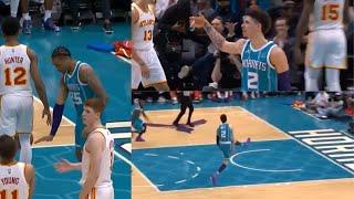 LaMelo & Hornets Disrespect Hawks with Alley-Oop & Deep Three in Garbage Time - Mar 16 2022