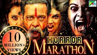 Horror Movies Marathon  South Hindi Dubbed Movies 2020  Pottu Ek Tantra Maya Mall Bhoot Ka Khel