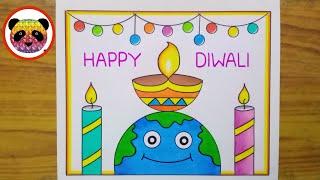 Diwali Drawing  Diwali Drawing Easy  Happy Diwali Drawing  Diwali Festival Drawing Diwali Poster