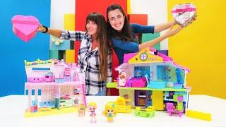 Bebek evi nasıl düzenlenir? Ümit Shopkins Sevcan Pinypon evini yerleştiriyor