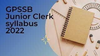 GPSSB junior Clerk syllabus 2022 check new syllabus junior Clerk bharti 2022