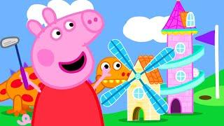 Playing Super Crazy Golf ️  Peppa Pig Official Full Episodes