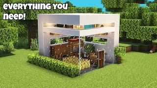 Minecraft EASY Modern House Tutorial️