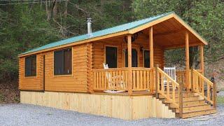 Possibly The Coziest Adirondack Log Cabin by Lancaster Log Cabins