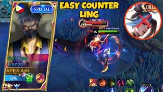 The best way to counter Ling do this trick  Hanzo user must watch this video - mlbb