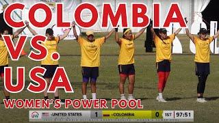 United States vs. Colombia  Womens Power Pool  2024 World Ultimate Championships