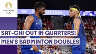 Satwik Chirag out of Mens Badminton Doubles Quarterfinals   Paris 2024 highlights