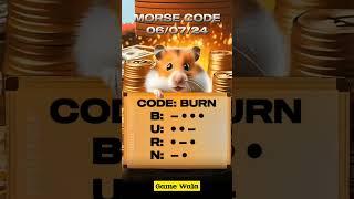 Hamster Kombat daily cipher Morse code  06072024