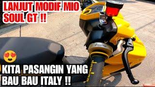 LANJUT MODIF MIO SOUL GT  KITA PASANGIN YANG BAU BAU ITALY 