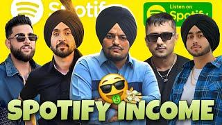 Top 10 Punjabi Singers Spotify Earnings 