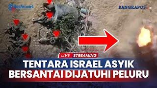 Sekumpulan Tentara Israel Asyik Bersantai Brigade AL-Qassam Diam-diam Jatuhkan Peluru Mortir