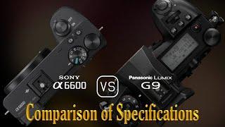 Sony A6600 vs. Panasonic Lumix G9 A Comparison of Specifications