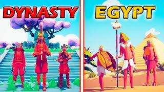 DYNASTY TEAM vs EGYPT TEAM - Totally Accurate Battle Simulator  TABS