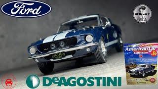 143 DEAGOSTINI American Car Collection 1967 Ford Mustang Shelby GT500 Muscle Car