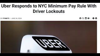 Plain & simple Uber is punishing New York Drivers. Uber hates paying minimum wage. Driver lockouts