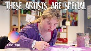 Here artists with a “disability” create and sell beautiful works