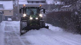 John Deere 6155R snow removal