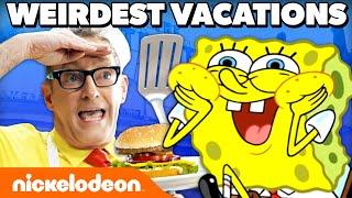 45 MINUTES of SpongeBob’s WEIRDEST Vacations  Nickelodeon Cartoon Universe