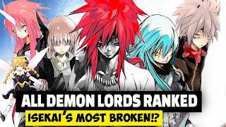 All 13 Demon LORDS RANKED Weakest to STRONGEST  That Time I Got Reincarnated as a Slime