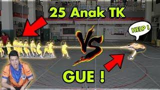 CHALLENGE GILA  TARIK TAMBANG 1 ORANG VS 25 ANAK TK 