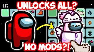 Unlock All Cosmetics in Among Us 2023 without using MOD Is it Possible?  Pusheen Cosmicube Update