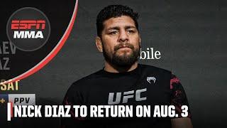 Nick Diaz to face Vicente Luque in Abu Dhabi  Cormier & Okamoto react to the news  ESPN MMA