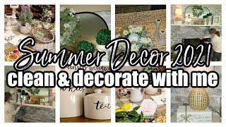 SUMMER DECOR 2021  CLEAN & DECORATE WITH ME  HOME DECORATING IDEAS FOR SUMMER  HOME DECOR HAUL