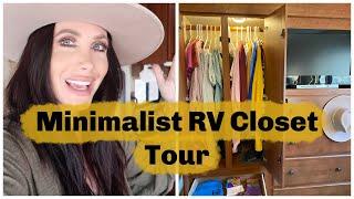 MINIMALIST RV Closet Tour + STORYTIME