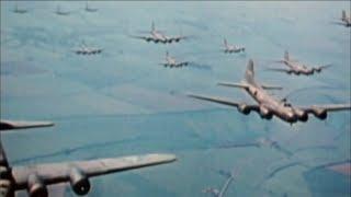 WW2 - The Bombing of Germany Real Footage in Colour