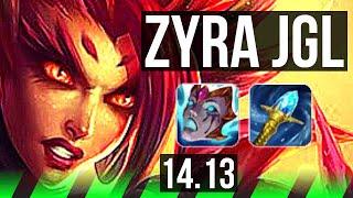 ZYRA vs DIANA JGL  Rank 5 Zyra 67% winrate 5210  EUW Challenger  14.13